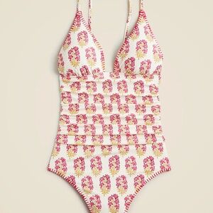 J.Crew Pink Berry Swim Suit